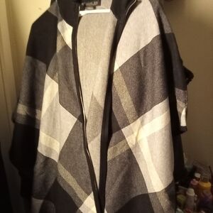 Worthington Black and Gray Lightweight Shirt Jacket